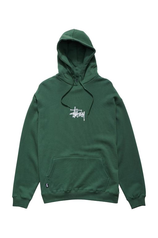 Stussy Mens Graffiti Hoodie Green - ZLMNK0954